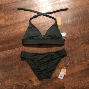 Kona Sol Olive Green Swimsuit